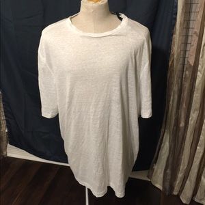 Perry Ellis Men’s 2XLT White Linen Shirt NWT